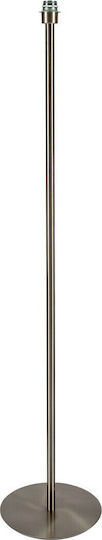 VK Lighting Floor Lamp H150xW31cm. with Socket for Bulb E27 Silver