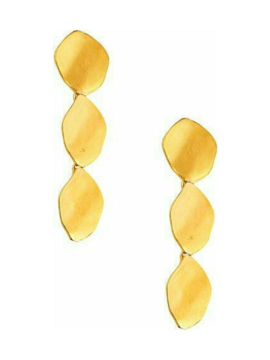 Silver earrings "Provocative #2" gold plated