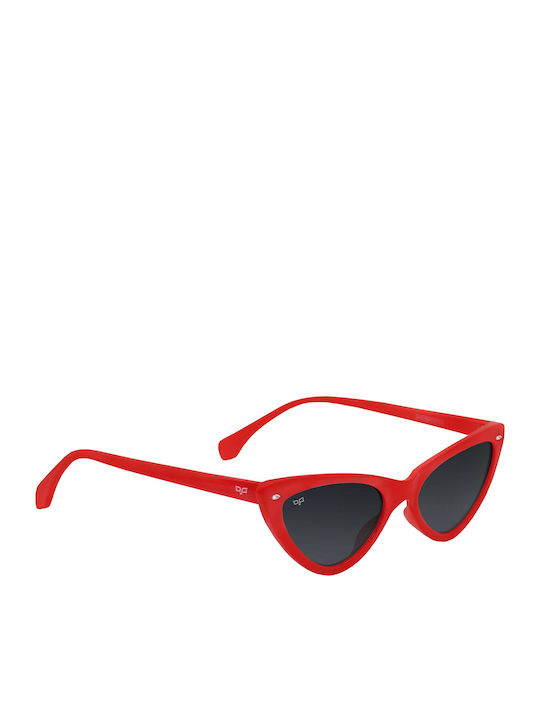 OJO Sunglasses Cat Eye Oje Sonnenbrillen Κόκκινα mit Kunststoff Gestell OJO Sunglasses Cat Eye Oje Sonnenbrillen Κόκκινα mit Kunststoff Gestell