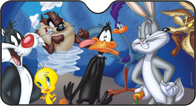 Ototop Car Windshield Sun Shade with Suction Cup Looney Tunes 130x60cm