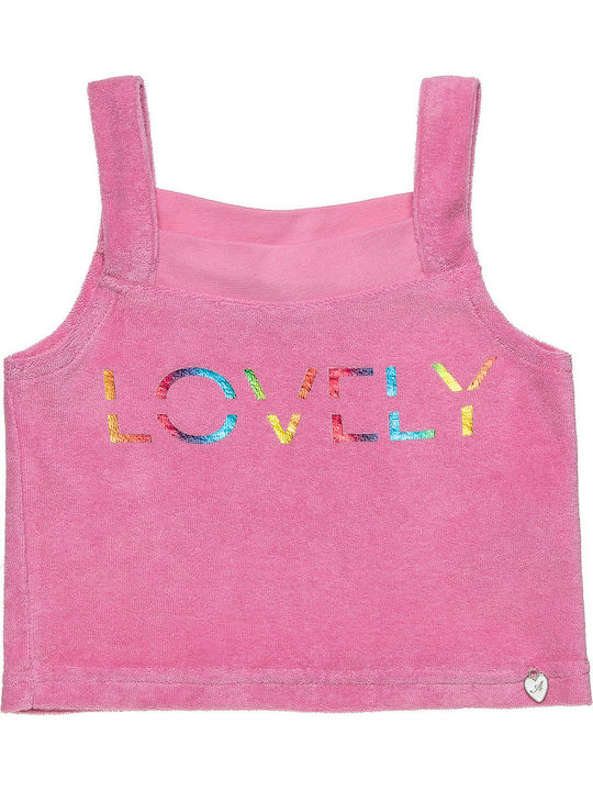 Alouette Kids Crop Top Sleeveless Pink