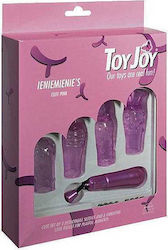 ToyJoy Ieniemienie's Cute Set of 4 Detachable Sleeves & Vibrating Love Bullet Σετ Pink