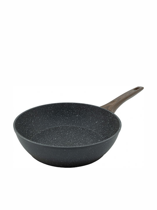 Human Marble Wok made of Aluminum with Stone Coating 28cm