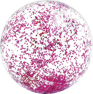 Intex Φουσκωτή Μπάλα Θαλάσσης 71 εκ. με Ροζ Glitter