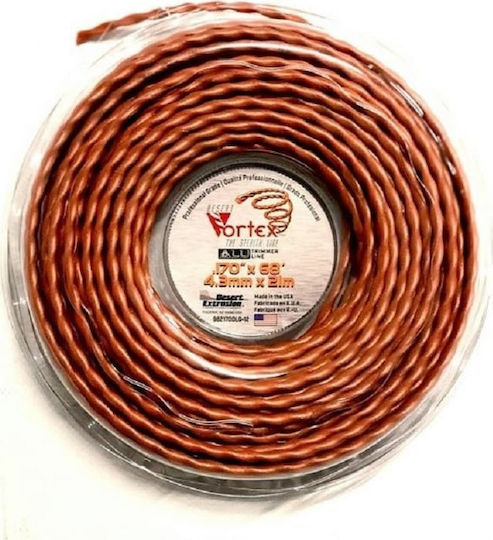 Vortex Aluminum Round Twist Brush Cutter Trimmer Line 3.9mm 128m 204-422