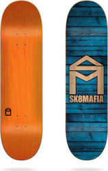 Sk8mafia House Logo Wood Shortboard 8.5" Multicolour