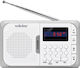 Audioline TR-210 Φορητό Ραδιόφωνο Επαναφορτιζόμενο με USB Λευκό
