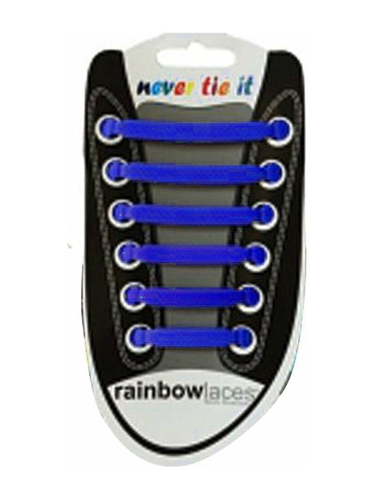 Rainbow Schnürsenkel Silikon Blau