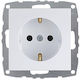 Mono Electric Single Power Socket White Λευκή