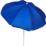Foldable Beach Umbrella Diameter 1.8m Blue