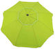 Ankor Foldable Beach Umbrella Lime Diameter 2m with UV Protection and Air Vent Green