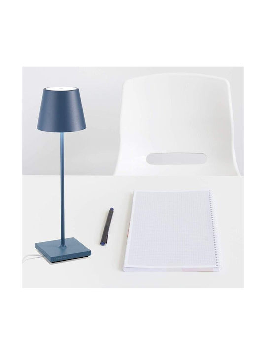 Zafferano Poldina Metal Lampă de masă LED cu Ab...
