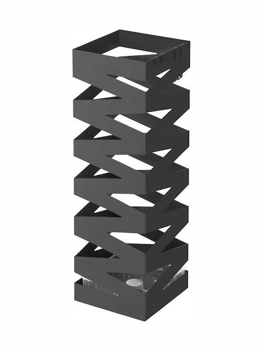 Songmics Ομπρελοθήκη Μεταλλική Μαύρη 15.5x15.5x...