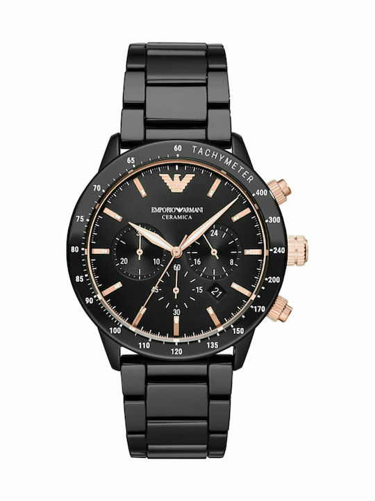 Emporio Armani Ceramic Uhr Batterie mit Keramikarmband Emporio Armani Ceramic Uhr Batterie mit Keramikarmband