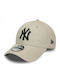 New Era 9Forty New York Yankees Essential Jockey Gray