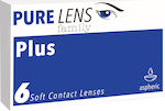 Pure Lens Plus 6 Μηνιαίοι Φακοί Επαφής Υδρογέλης