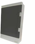 Eurolamp Wall mounted 12-Elements Fuse Box with 3 Rows W300xH460xD100mm 147-31008