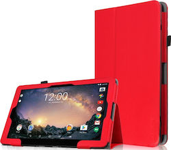 Ezi Book Flip Cover Synthetic Leather Red (Universal 7-8") EZI-UN-GMT7PUACK1-RD