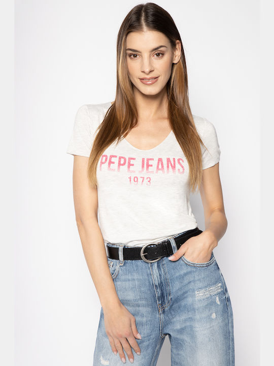 Pepe Jeans Blake Γυναικείο T-shirt Γκρι