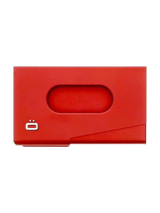 Ogon Designs Card Case One Touch Portofel bărbați Cărți Roșu