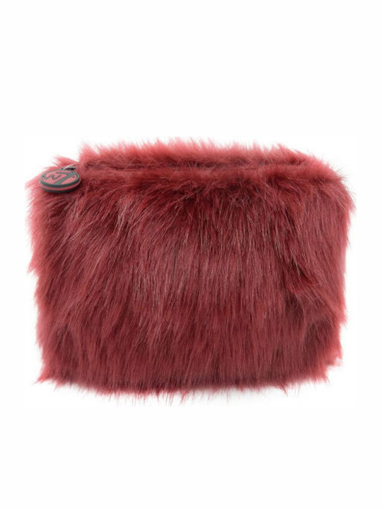 Γυναικείο Νεσεσέρ Furry Medium σε Μπορντό χρώμα