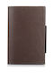 Cascade Men's Leather Card Wallet with RFID και Slide Mechanism Brown