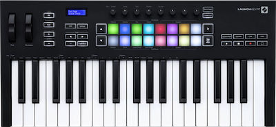 Novation Midi Keyboard Launchkey MkIII με 37 Πλήκτρα σε Μαύρο Χρώμα