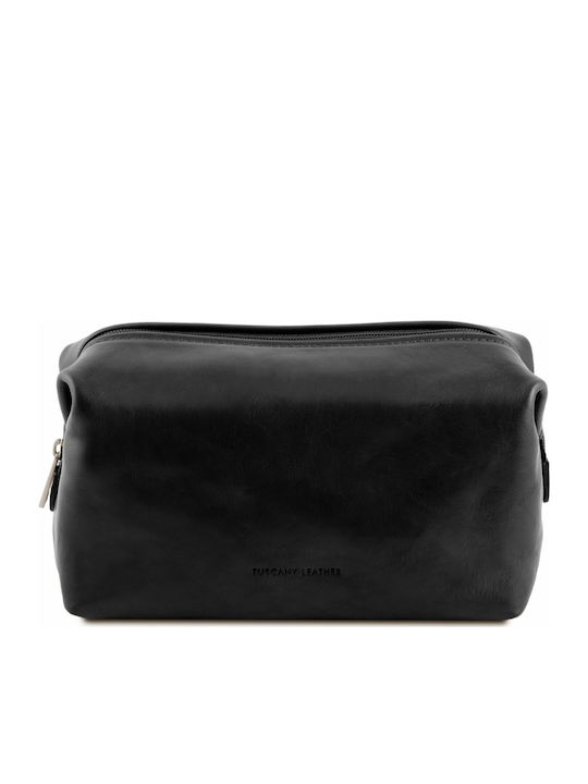 Tuscany Leather Herren Necessaire Smarty L in Schwarz Farbe 26cm