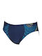 Arena Energy Brief Herren Badebekleidung Slip Marineblau mit Mustern