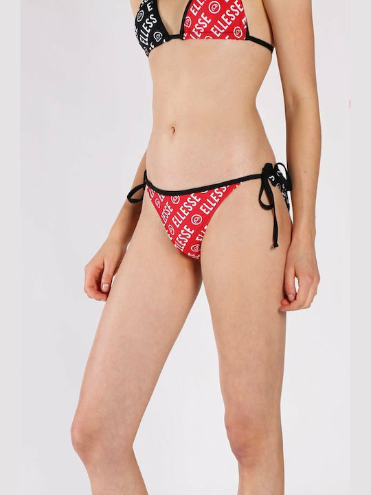 Ellesse Elva Bikini Slip with Ties Red