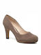 Clarks Leather Beige Heels Crisp Kendra