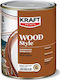 Kraft Wood Style Βερνίκι Επιφάνειας Πολυουρεθάνης Διαλύτου Άχρωμο Σατινέ 2.5lt