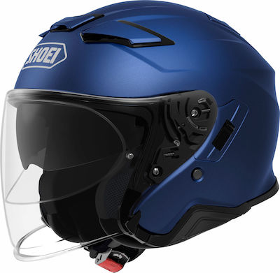 Shoei J-Cruise 2 Matt Blue Κράνος Μηχανής Jet 1405gr με Sunvisor