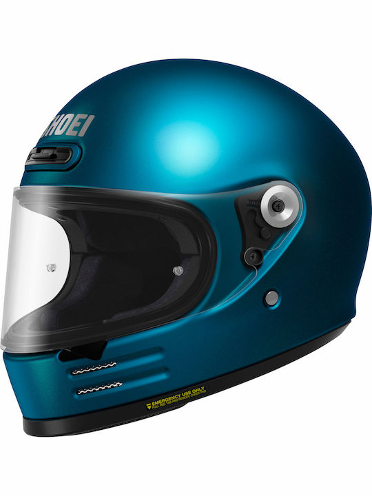 Shoei Glamster Laguna Blue Κράνος Μηχανής Full Face 1165gr με Pinlock