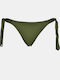 Solano Swimwear Arabella Bikini Slip with Ties Khaki