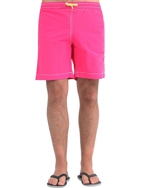 Napapijri Horus Men's Swimwear Bermuda Fuchsia