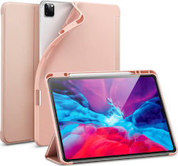 ESR Rebound Pencil Flip Cover Silicone / Synthetic Leather Rose Gold (iPad Pro 2020 12.9")