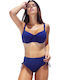 June Bikini Slip with Ties Blue