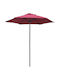 Round Aluminum Parasol Burgundy Diameter 2m