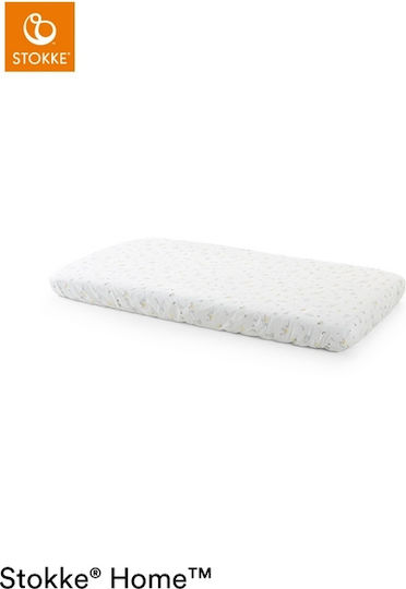Stokke Baby Bettlaken Angepasst Rabbit Weiß 70x132cm
