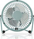 Nedis USB Office/Home Rotating Fan Blue Metal M...