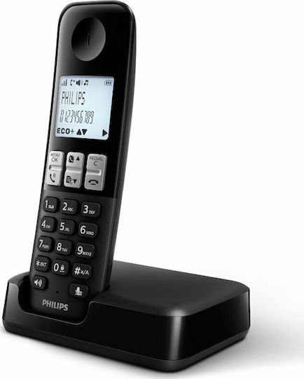 Philips D2501 Cordless Phone with Greek Menu Black