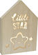 Παιδικό Φωτιστικό Τοίχου Led Ξύλινο Sweet Kids With Star