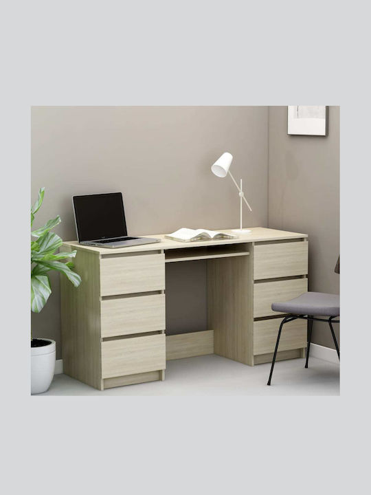 Birou Lemn Bej 140x50x77cm