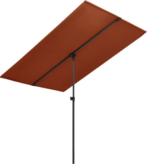 Professional Square Aluminum Terrace Parasol 2x1.5xHeight 2.15m