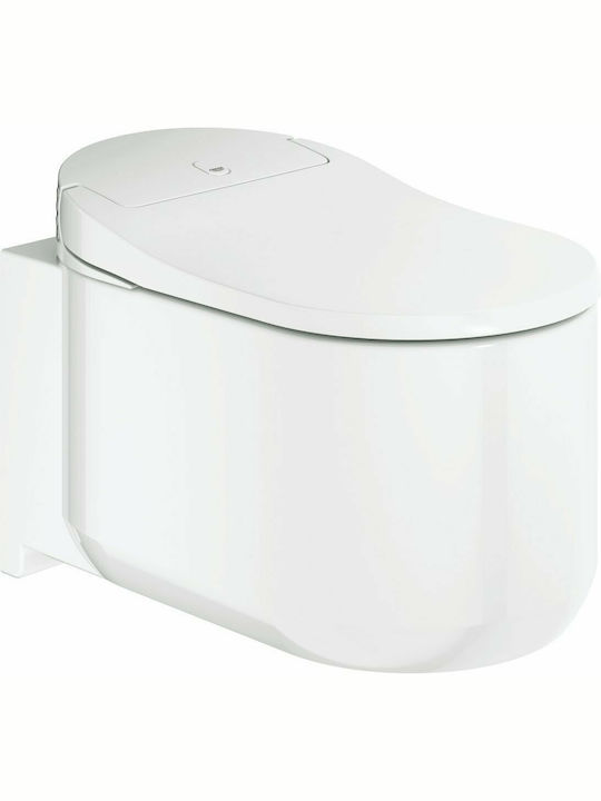 Grohe Sensia Arena Rimless Wall-Mounted Toilet that Includes Soft Close Cover White