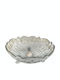 AGC Round Glass Decorative Platters Set Transparent 24x24x10.5cm 2pcs