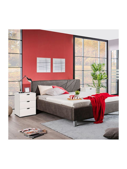 Nachttisch Duero 3F White pit 45x40x63cm
