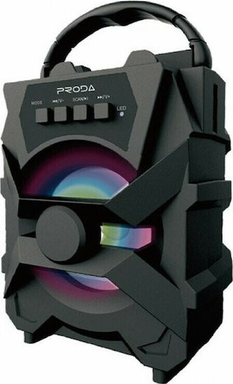 Proda PD-S500 Bluetooth Speaker 5W with Radio and Battery Life up to 4 hours Black