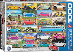 VW Beetle Gone Places Official Product VW Puzzle 2D 1000 Pieces